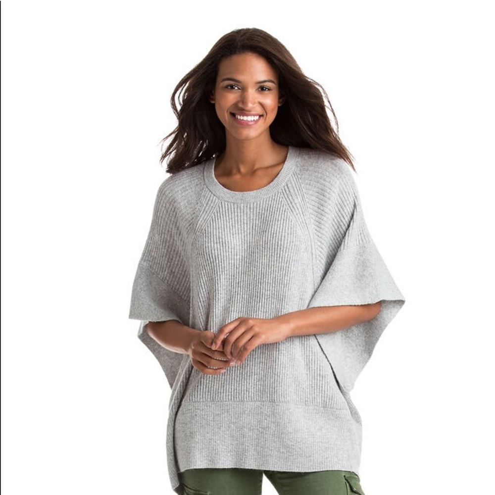 vineyard vines Ribbed Sweater Poncho